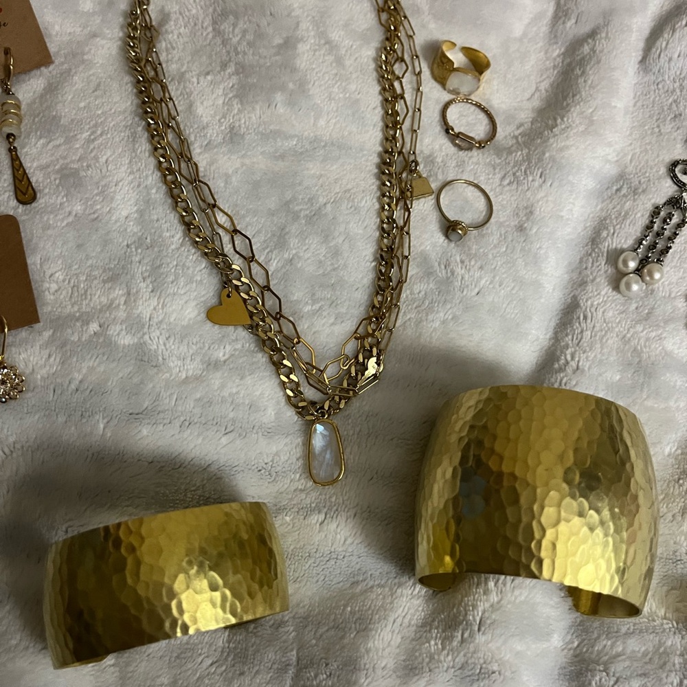 Bundle - Handmade Moonstone & fashion jewelry Gold & silver set - 12 pcs.